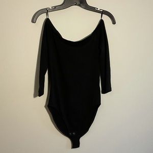NWOT Black Express Off The Shoulder Bodysuit